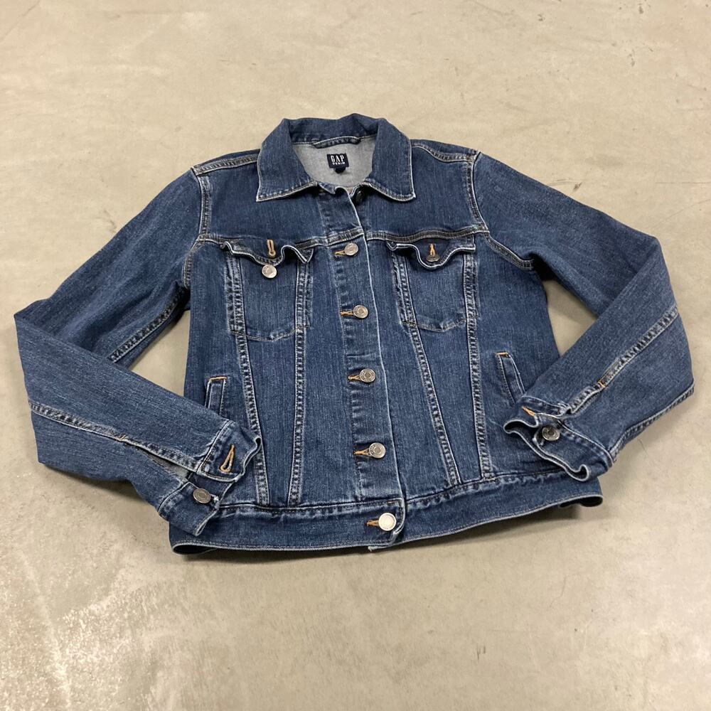 vintage y2k gap denim trucker jacket